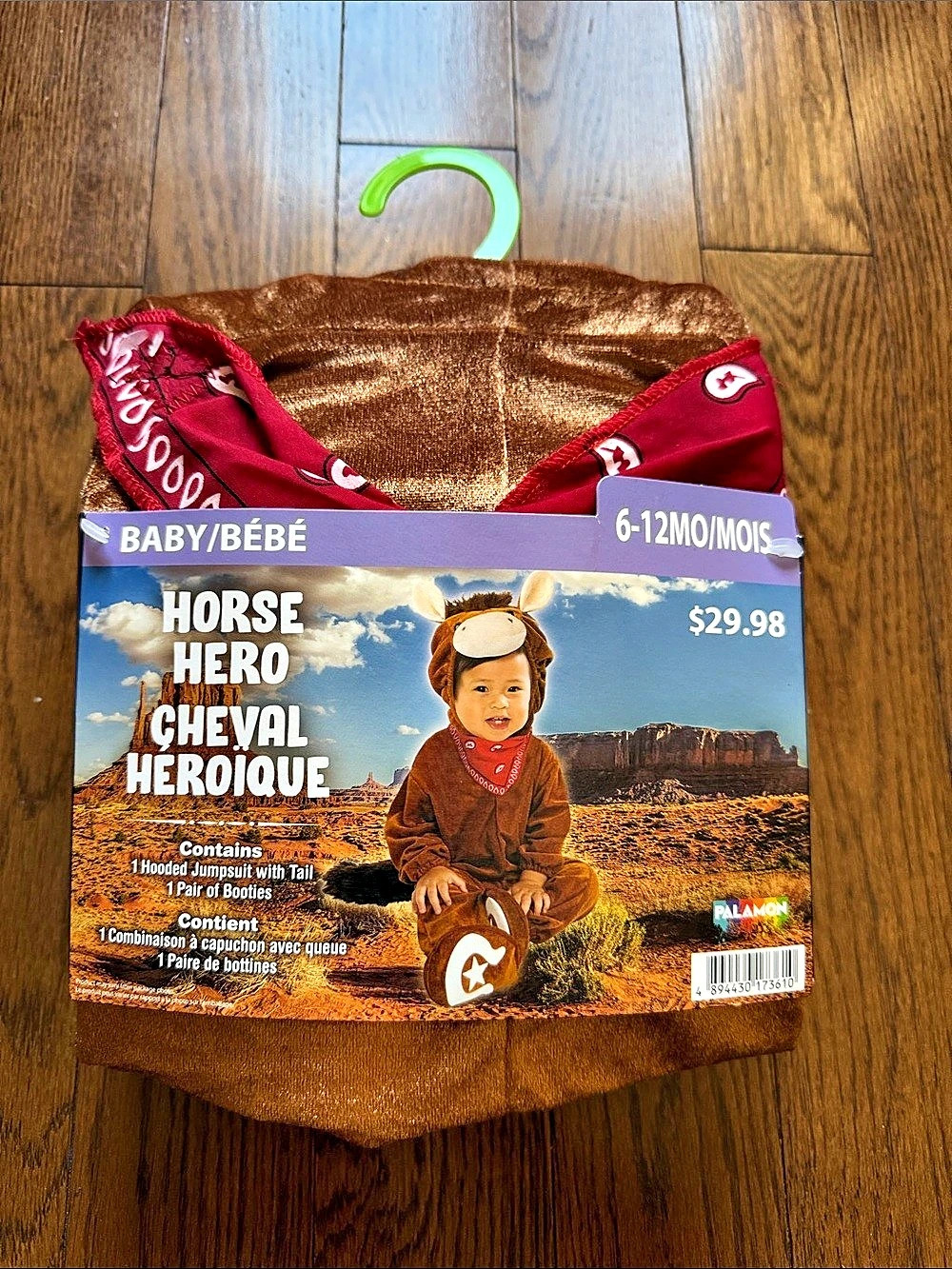Palamon Horse Hero Costume Baby 6-12M Brown & Red